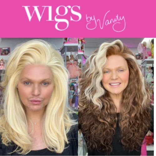 Drag, transgender wigs at Wigs by Vanity, Australia.