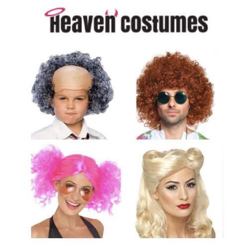 Party and costume wigs at Heaven Costumes, South Australia.