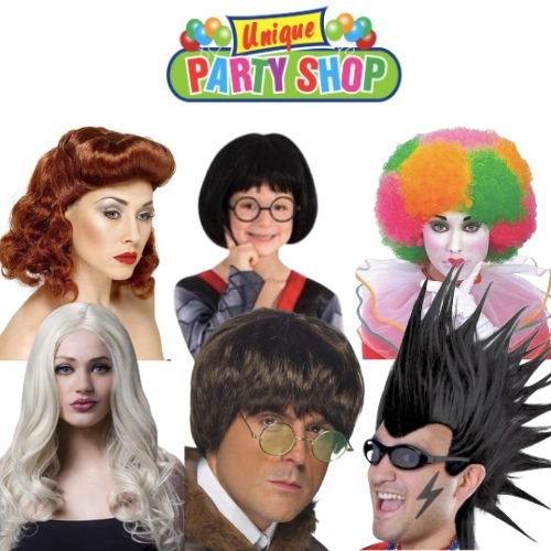 Fancy dress, party wigs Queensland Australia, Unique party shop.
